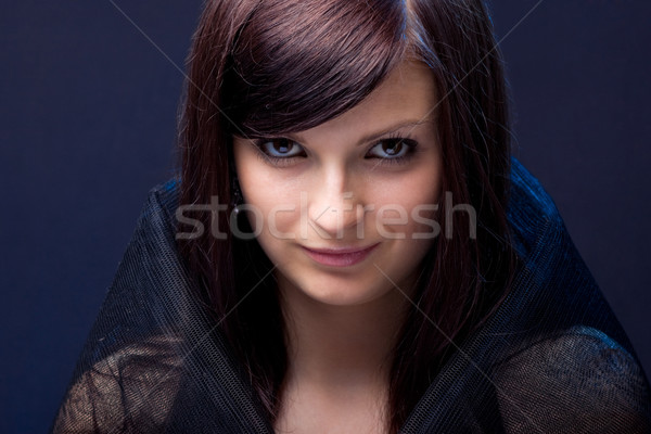 молодые красивая девушка изображение ведьмой глаза Сток-фото © prg0383