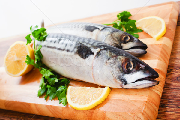 couple of fresh mackerel Stock photo © prg0383