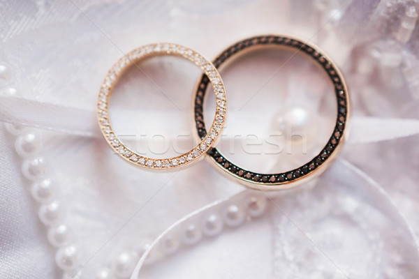 gold wedding rings Stock photo © prg0383