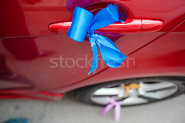 [[stock_photo]]: Mariage · voiture · décoration · belle · heureux