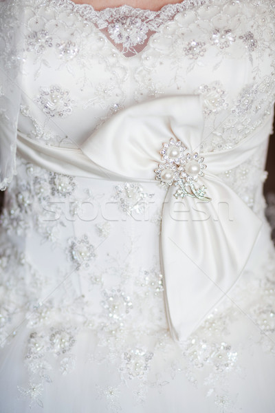Schönen Hochzeitskleid Hochzeit Mode Braut Stock foto © prg0383