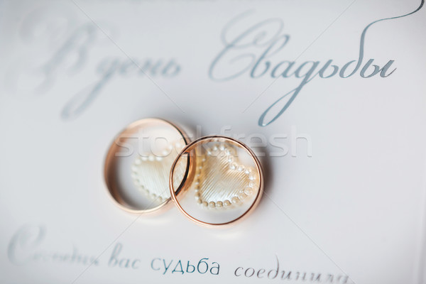 gold wedding rings Stock photo © prg0383