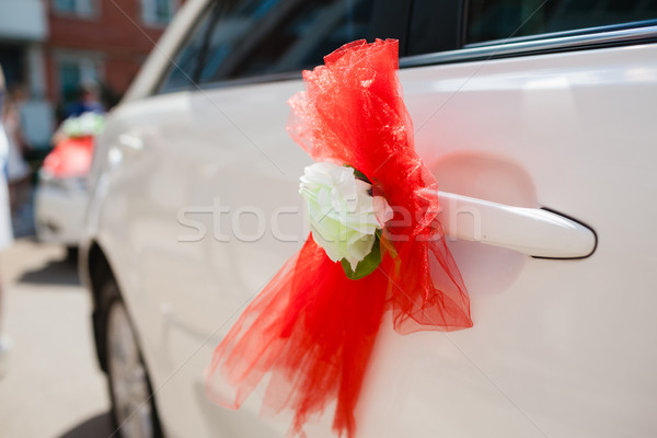 свадьба автомобилей украшение красивой счастливым Сток-фото © prg0383