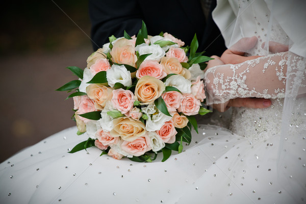 невеста букет цветок любви Сток-фото © prg0383