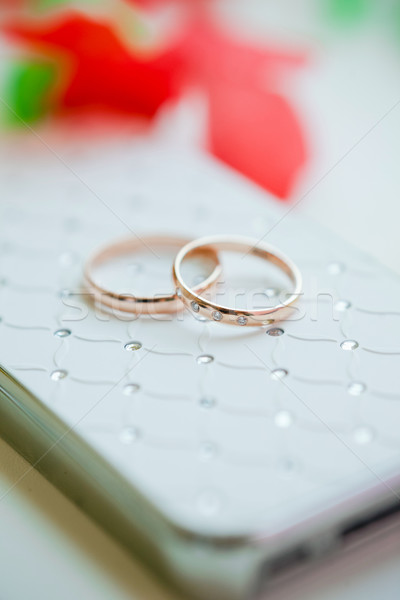 gold wedding rings Stock photo © prg0383