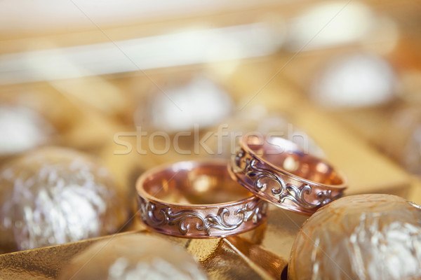 gold wedding rings Stock photo © prg0383