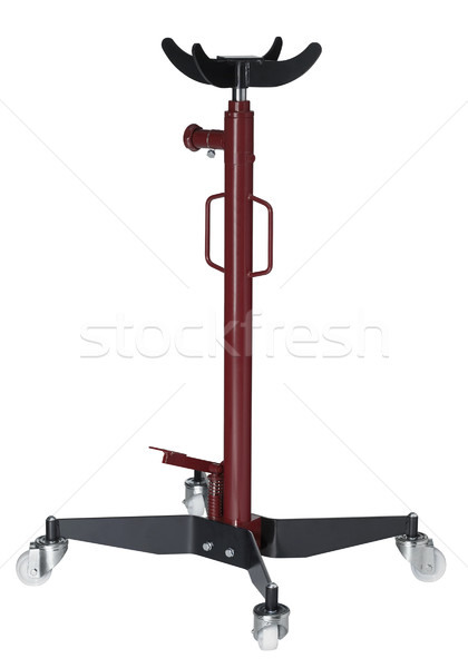 Stock photo: red painted transmission jack