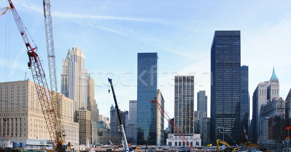 Constructii teren zero New York SUA Imagine de stoc © prill