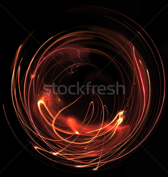 Feuerwerk sphärisch Modifikation farbenreich Wirkung dunkel Stock foto © prill