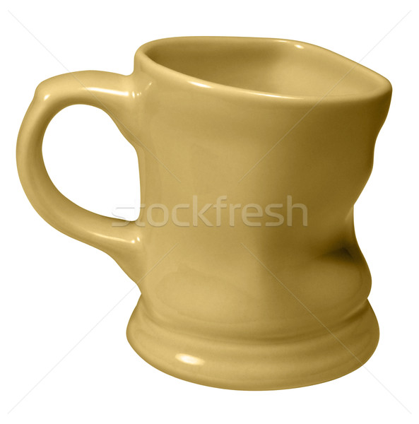 dented yellow cup Stock photo © prill