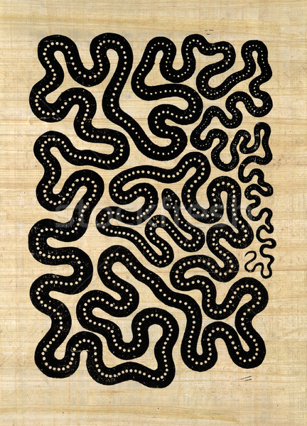 シンボリック ヘビ パターン 私に 抽象的な 長い ストックフォト © prill