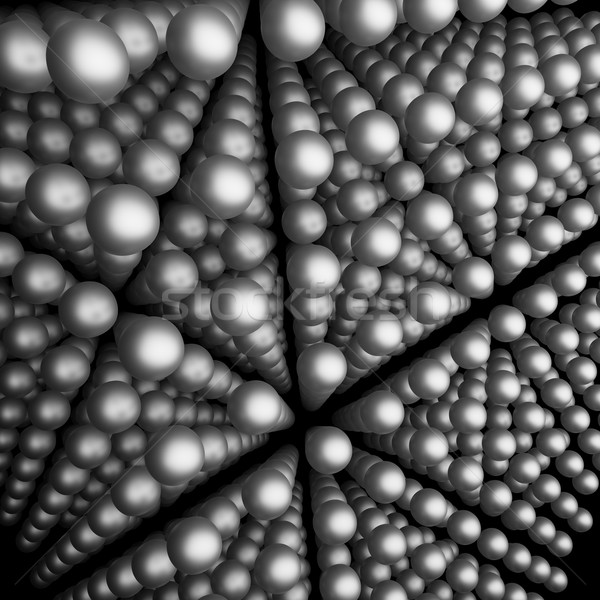 Atom parçacıklar render resim geometrik Stok fotoğraf © prill