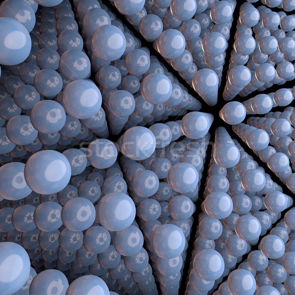 アトミック 粒子 レンダリング 画像 幾何学的な ストックフォト © prill