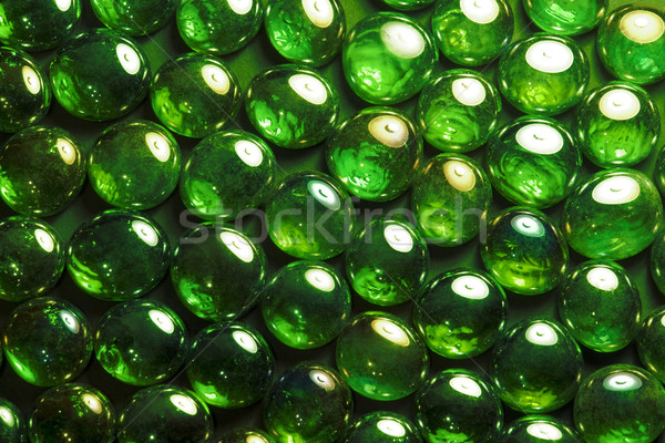 Glas kralen full frame abstract foto groene Stockfoto © prill