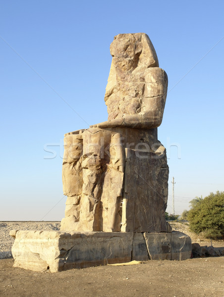 Egitto meridionale statua due enorme antica Foto d'archivio © prill