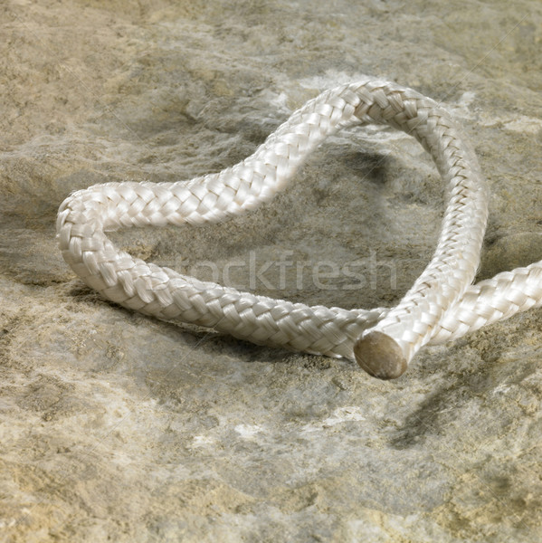 rope end and stone Stock photo © prill