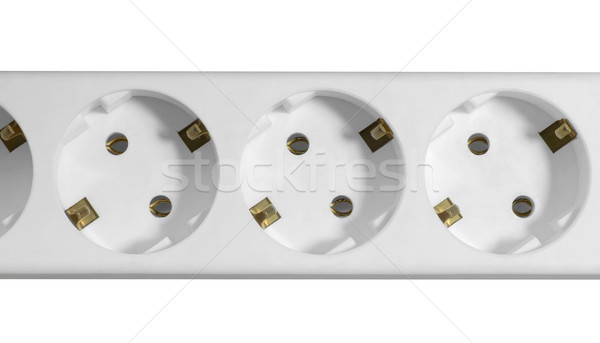 white multiple socket detail Stock photo © prill