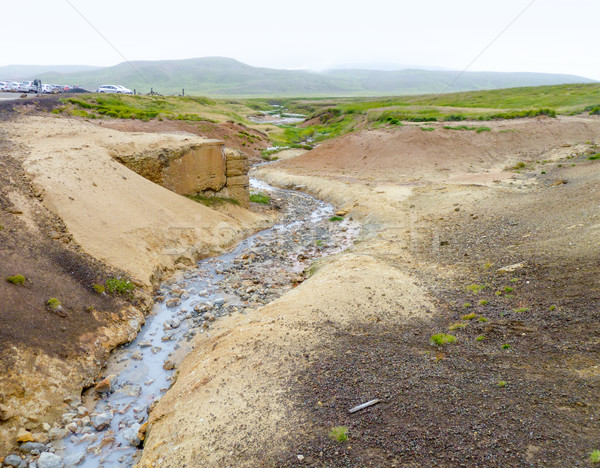 Source chaude Islande paysages eau nature pierre Photo stock © prill