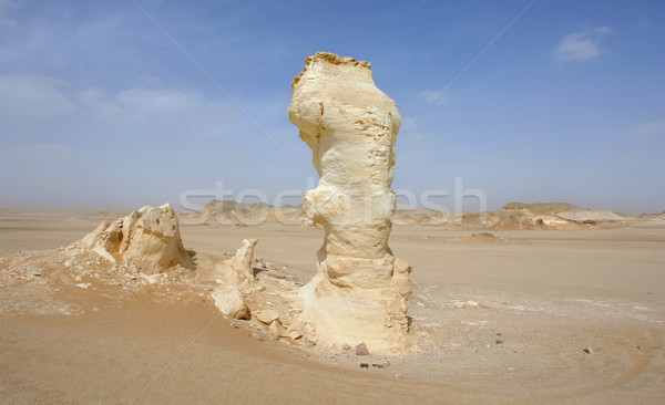 Zdjęcia stock: Egipt · biały · pustyni · skała · charakter · krajobraz