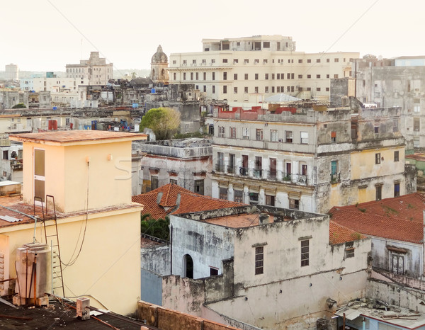 aerial view of Havana Stock photo © prill