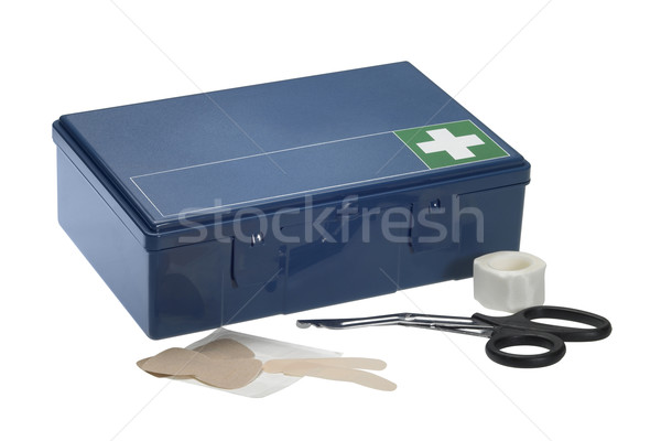 blue ambulance box Stock photo © prill