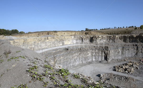 Stock photo: quarry wall scenery
