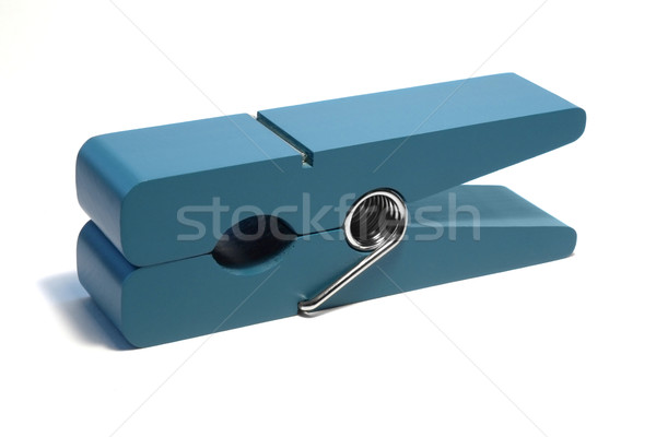 big blue wooden peg Stock photo © prill