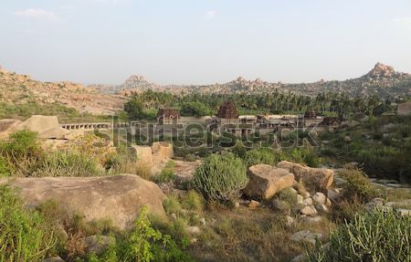 AchyutaRaya Temple at Vijayanagara Stock photo © prill