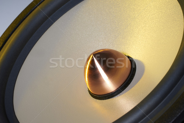 yellow illuminated loudspeaker detail Stock photo © prill