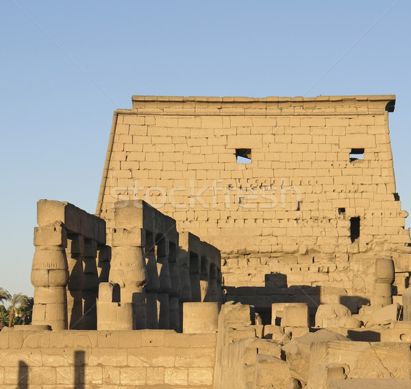 Luxor świątyni Egipt detal architektoniczny starożytnych Afryki Zdjęcia stock © prill