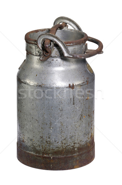 rusty nostalgic milk can Stock photo © prill