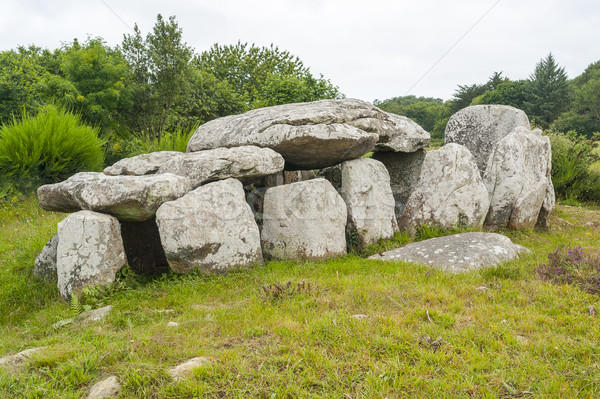 dolmen in Brittany Stock photo © prill