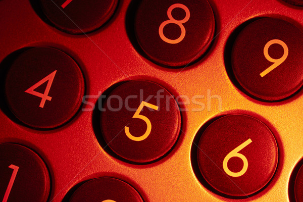 Megvilágított numerikus részlet full frame piros numerikus Stock fotó © prill