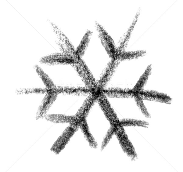snowflake icon Stock photo © prill