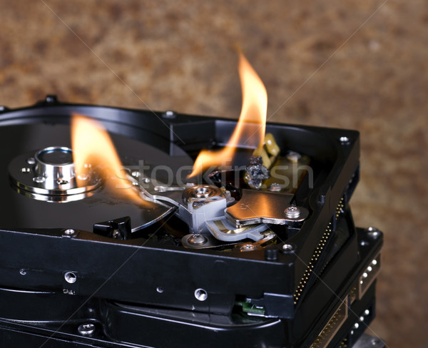 burning hard disks Stock photo © prill