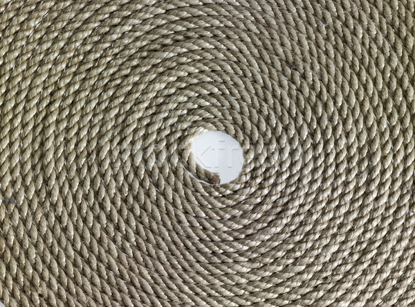 Stock photo: rolled rope