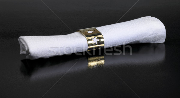 serviette and napkin ring Stock photo © prill