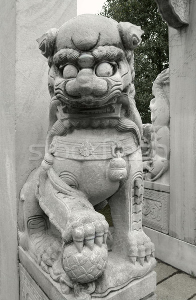 chinese lion sculpture Stock photo © prill