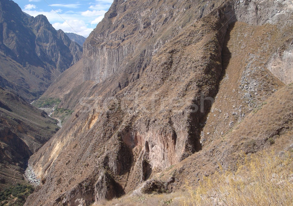 Kanyon manzara Peru güney amerika doğa yeşil Stok fotoğraf © prill