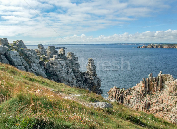 Crozon peninsula in Brittany Stock photo © prill