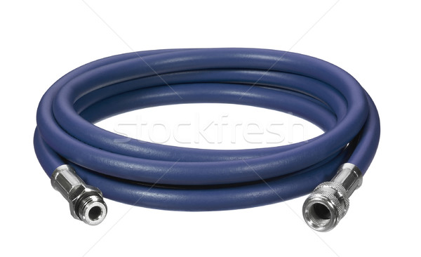 Stock photo: blue air hose
