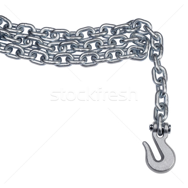 Stock photo: chain and hook