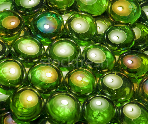 iridescent glass beads Stock photo © prill