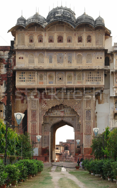 Stad paleis landschap rond gebouw home Stockfoto © prill