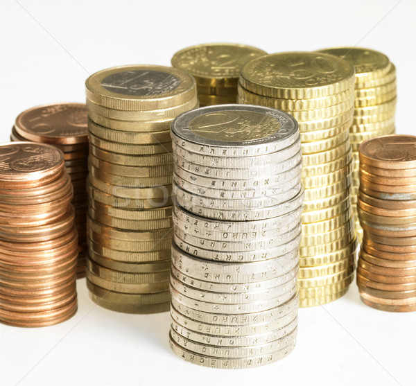 Euro monet metal finansów Zdjęcia stock © prill