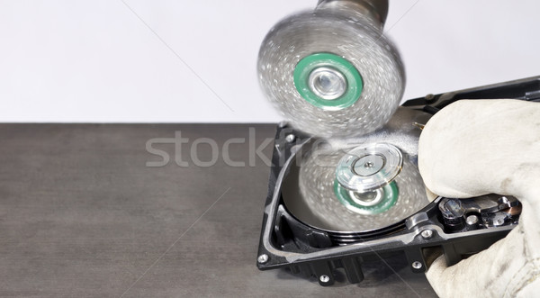 hard disk scrubbing Stock photo © prill