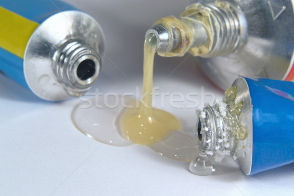 Três cola químico estúdio fotografia Foto stock © prill