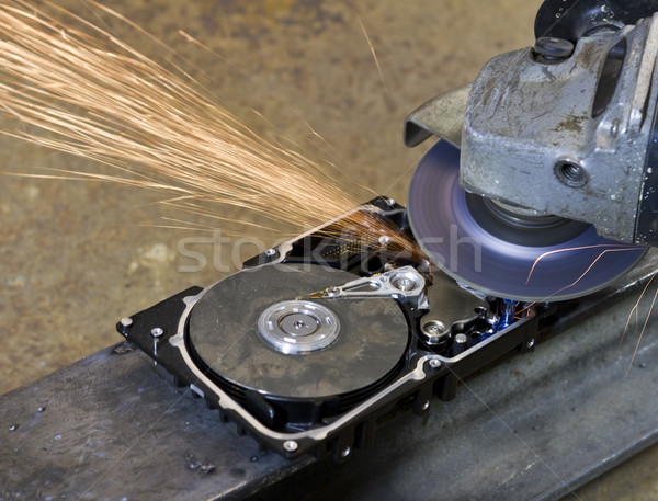 hard disk grinding Stock photo © prill