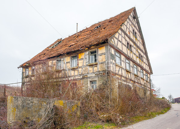 rundown old farmhouse Stock photo © prill