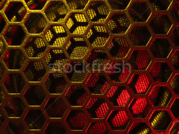 Beleuchtet Lautsprecher Netz Vollbild farbenreich Detail Stock foto © prill